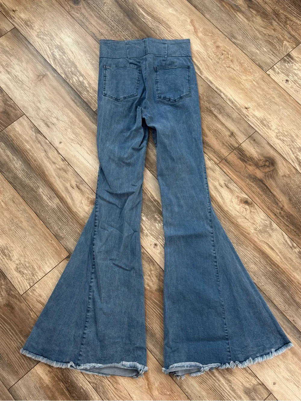 Skylar + Madison Denim Flared Jeans in Medium Blue